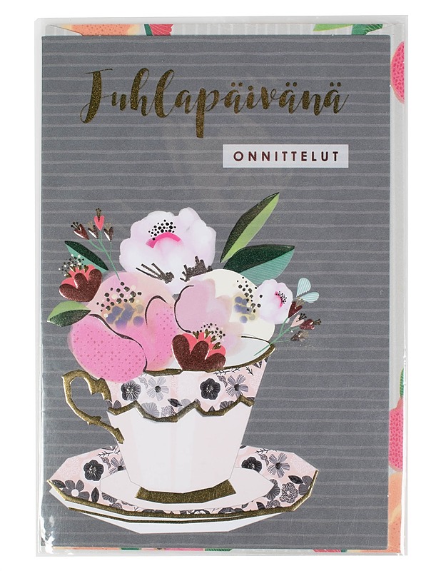 PALETTI Juhlapäivänä - Onnittelut -kaksiosainen onnittelukortti - Askartelu - 10105599588 - 0