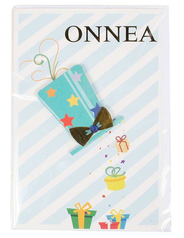 Onnea -kaksiosainen onnittelukortti - Askartelu - 10105599593 - 0