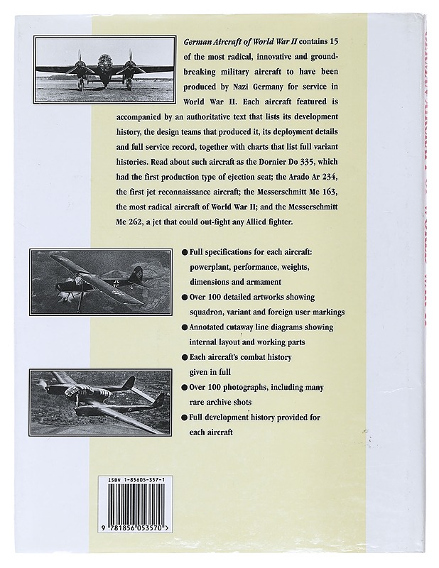 German aircraft of World War II - Donald, David - Historiakirjat - 10105599637 - 1