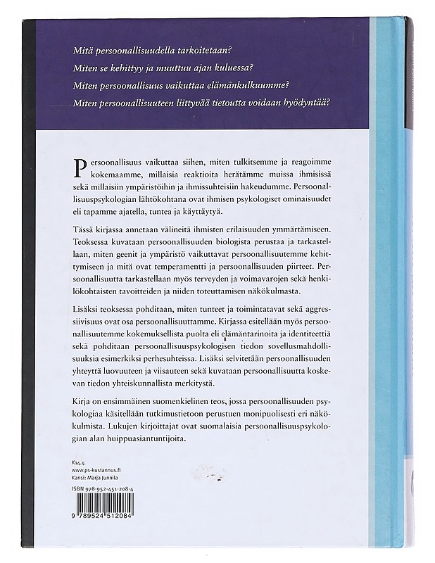 Meitä on moneksi : persoonallisuuden psykologiset perusteet - Vierikko, Elina - Tietokirjat ja oppaat - 10105599768 - 1