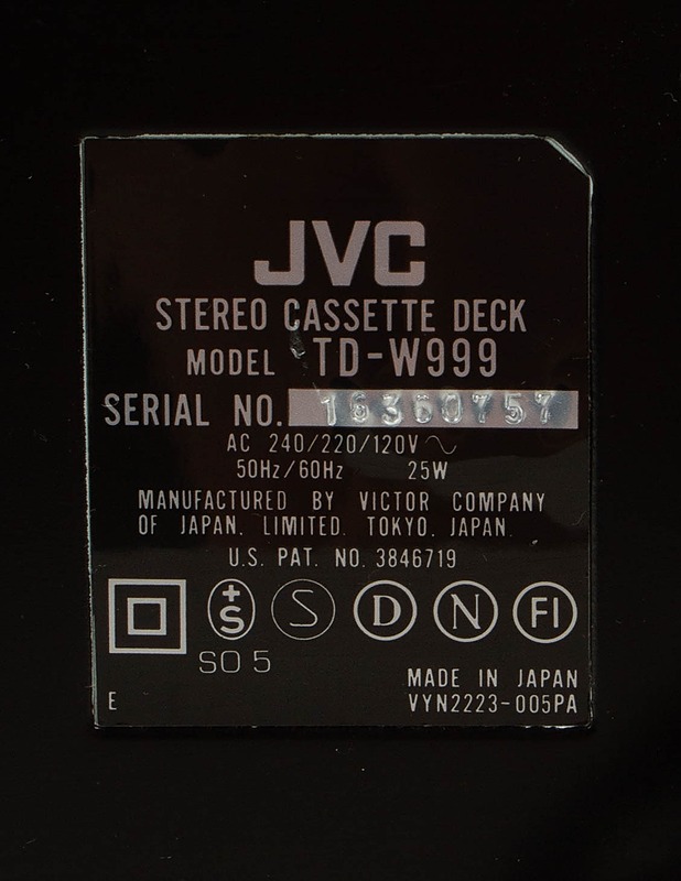 JVC TD-W999 kasettidekki - Audio - 10105599762 - 3