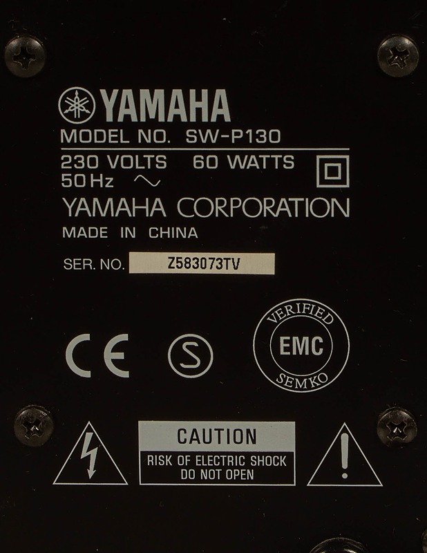YAMAHA SW-P130 aktiivisubwoofer - Audio - 10105599775 - 3