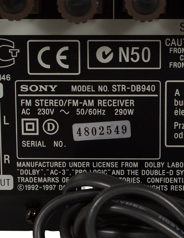 SONY STR-DB940 viritinvahvistin - Audio - 10105599814 - 3