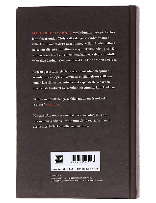Orjattaresi - Atwood, Margaret - Romaanit ja novellit - 10105599811 - 1