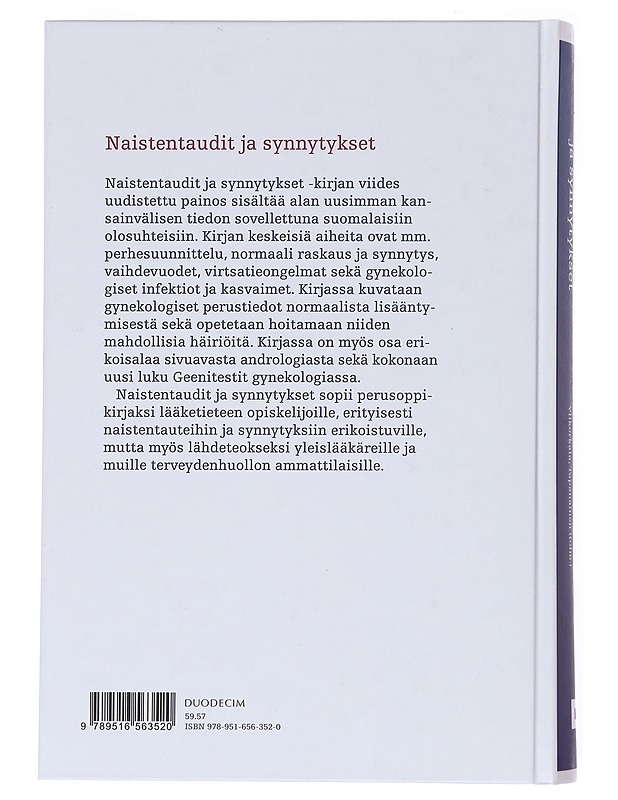 Naistentaudit ja synnytykset - Tapanainen, Juha - Tietokirjat ja oppaat - 10105599847 - 1