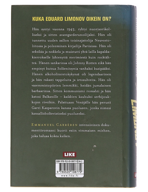 Limonov - Emmanuel Carrère  - Romaanit ja novellit - 10105599886 - 1