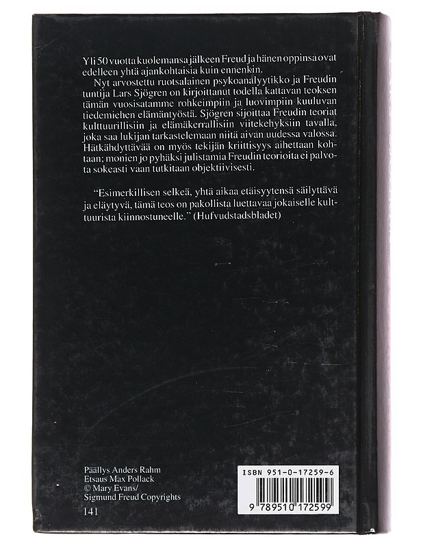 Sigmund Freud / elämä ja teokset - Sjögren, Lars - Elämäkerrat ja muistelmat - 10105599895 - 1