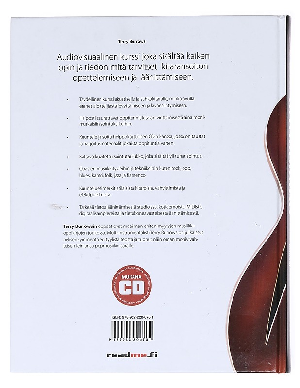 Suuri kitarakirja / audiovisuaalinen kurssi - Burrows, Terry - Musiikki- ja elokuvakirjat - 10105599914 - 1