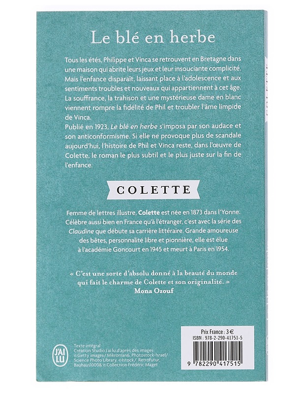 Le Ble En Herbe - Colette - Romaanit ja novellit - 10105599972 - 1