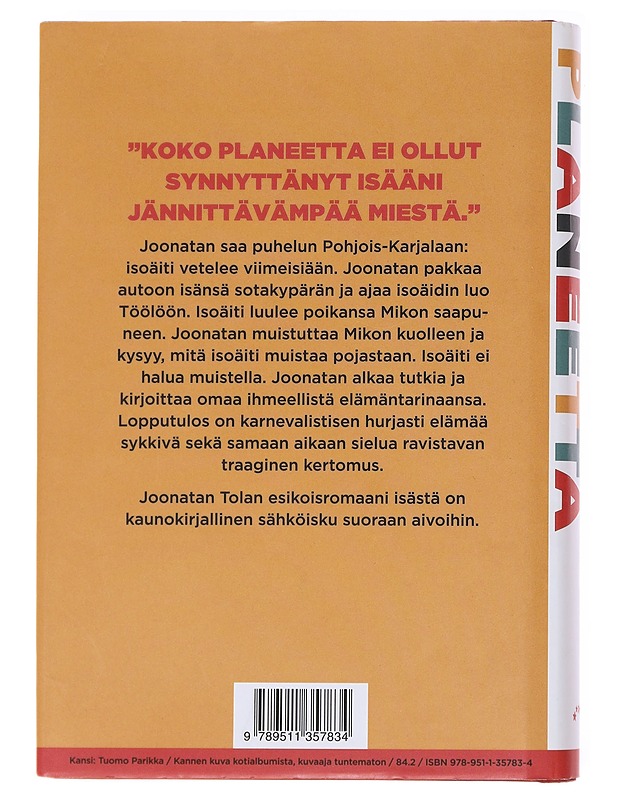 Punainen planeetta : romaani - Joonatan Tola - Romaanit ja novellit - 10105600046 - 1