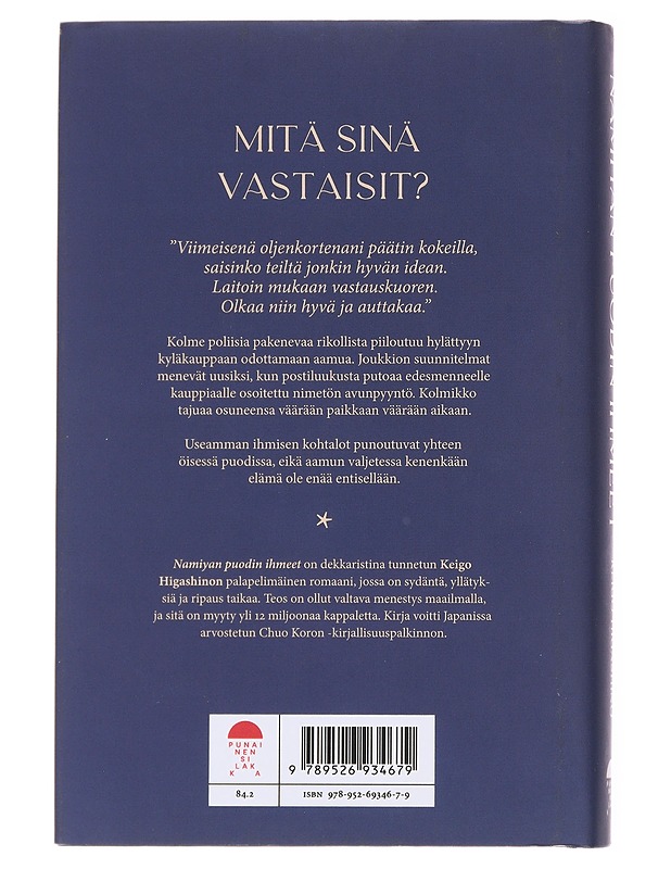 Namiyan puodin ihmeet - Higashino, Keigo - Romaanit ja novellit - 10105600052 - 1