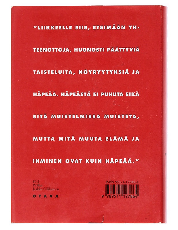 Häpeä : vaellusromaani - Jouko Turkka - Tietokirjat ja oppaat - 10105600062 - 1