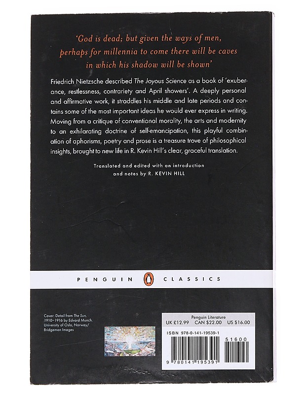 The Joyous Science - Nietzsche, Friedrich - Tietokirjat - 10105600106 - 1