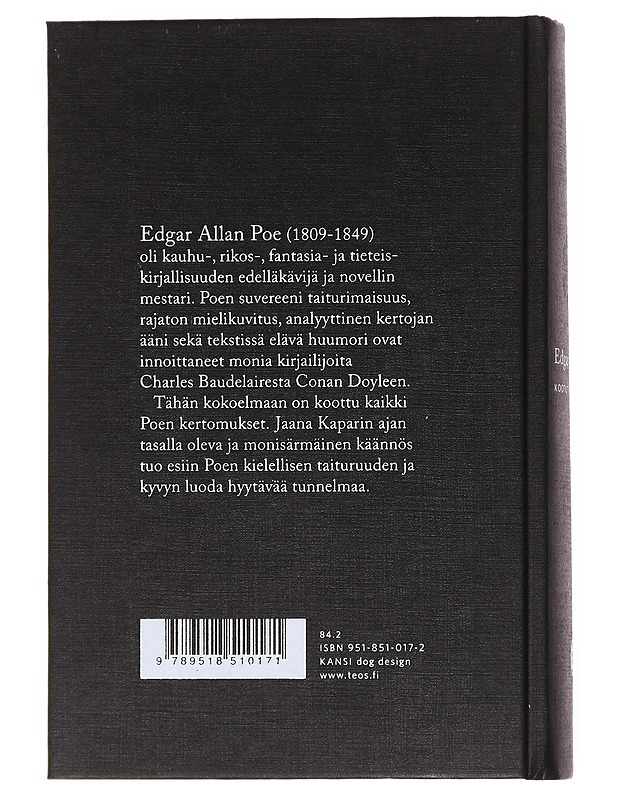 Kootut kertomukset - Poe, Edgar Allan - Kirja lahjaksi - 10105600115 - 1