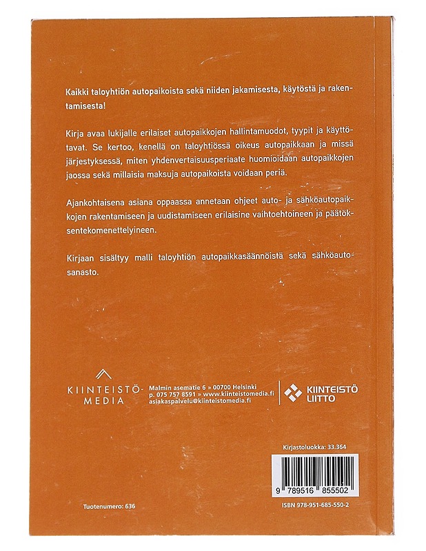 Autopaikat taloyhtiössä - Furuhjelm, Marina - Tietokirjat ja oppaat - 10105600118 - 1