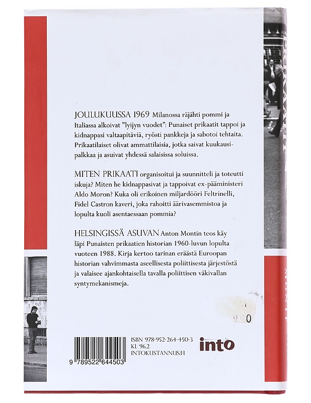 Punaiset prikaatit : Italian väkivallan vuodet - Anton Monti  - Tietokirjat - 10105600193 - 1
