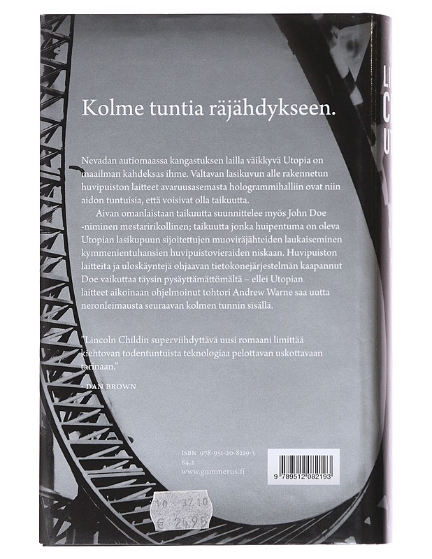 Utopia - Lincoln Child - Romaanit ja novellit - 10105600276 - 1