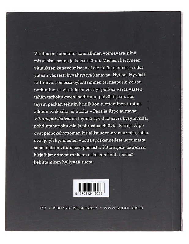 Vitutuspäiväkirja - Pasa - Tietokirjat ja oppaat - 10105600413 - 1