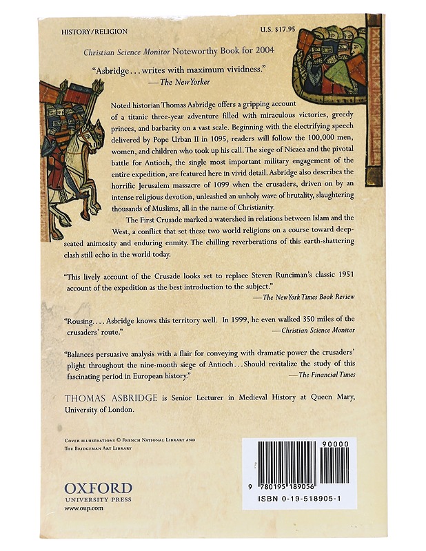The First Crusade - Thomas Asbridge - Historiakirjat - 10105600424 - 1