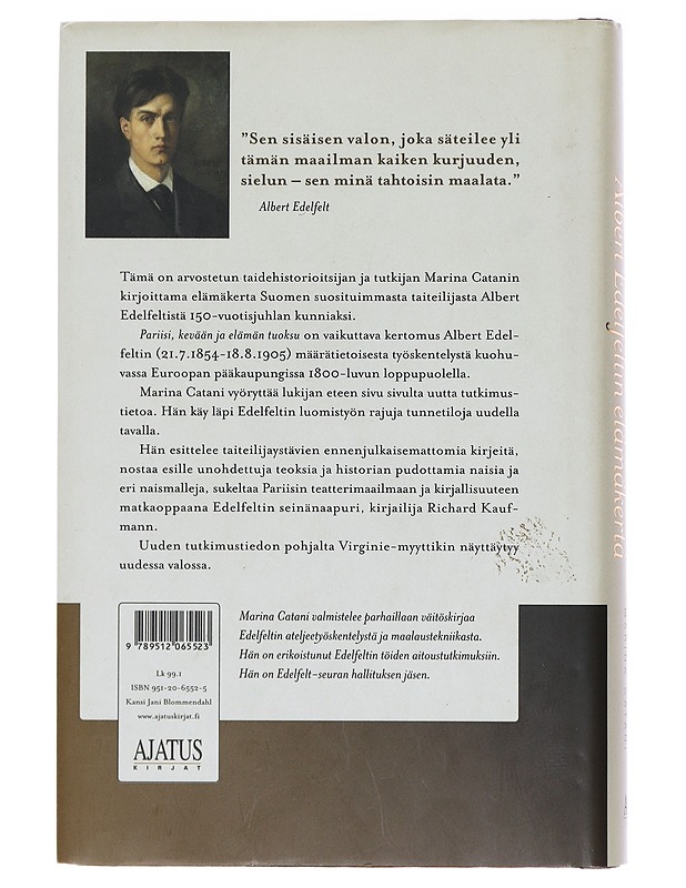 Pariisi, kevään ja elämän tuoksu : Albert Edelfeltin elämäkerta - Marina Catani - Elämäkerrat ja muistelmat - 10105600426 - 1