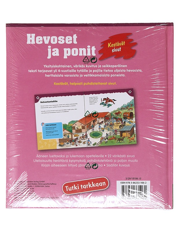 Hevoset ja ponit - Maurer, Lisa - Lastenkirjat - 10105600580 - 1