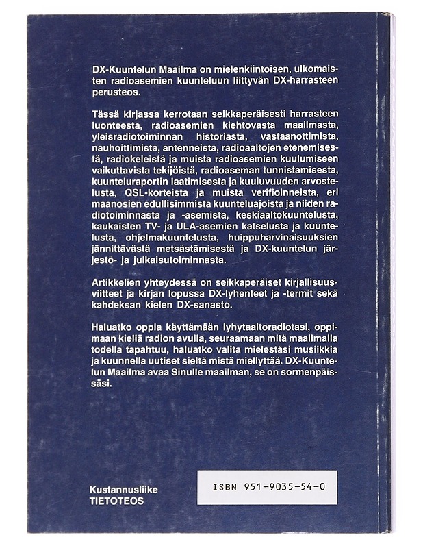 DX-kuuntelun maailma - Soininen, Simo S. - Tietokirjat ja oppaat - 10105600592 - 1
