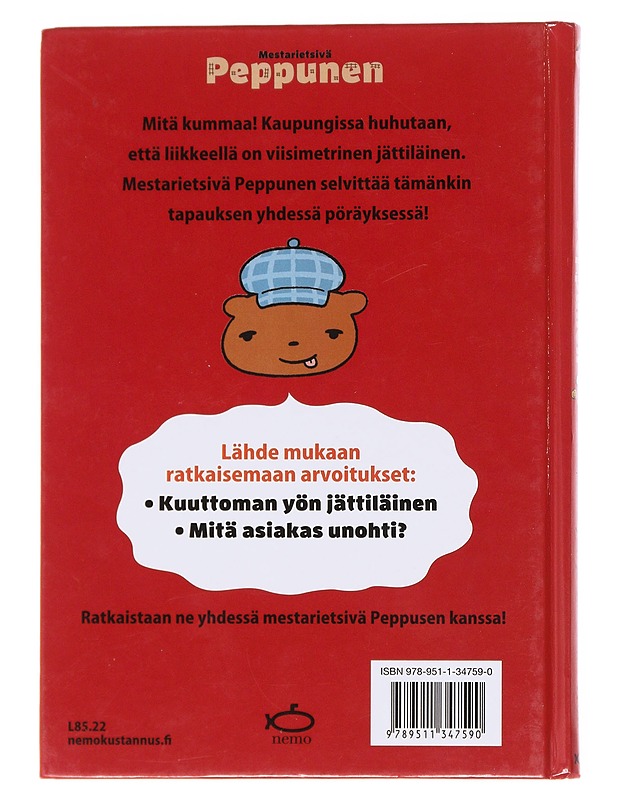 Mestarietsivä Peppunen / kuuttoman yön jättiläinen - Troll - Lastenkirjat - 10105600600 - 1