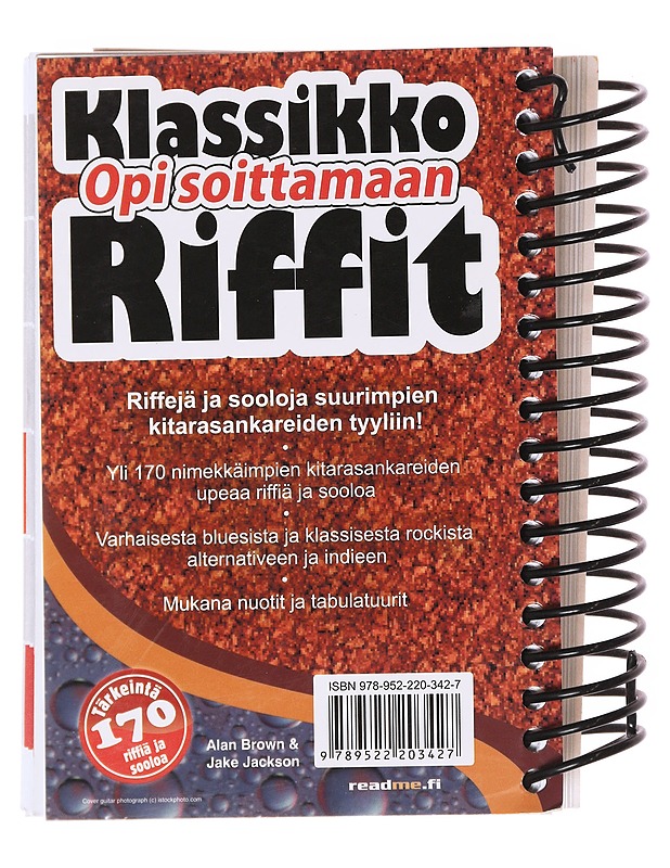 Klassikkoriffit opi soittamaan : riffejä ja sooloja suurimpien kitarasankareiden tyyliin - Brown, Alan - Tietokirjat ja oppaat - 10105600618 - 1