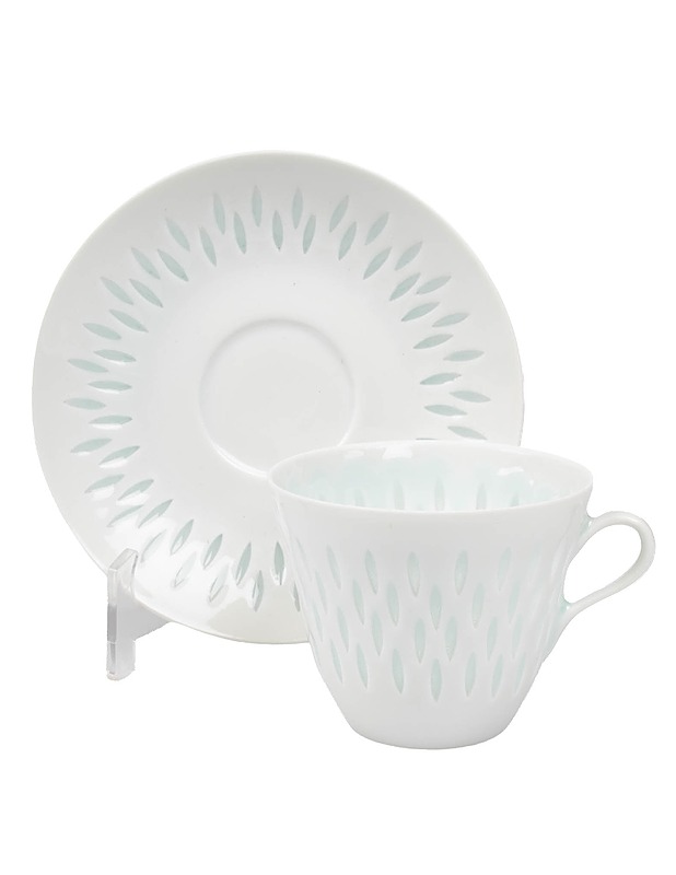 ARABIA riisiposliini kahvikupit, tassit ja sokerikko - setti - Designsuosikit - 10105600625 - 1