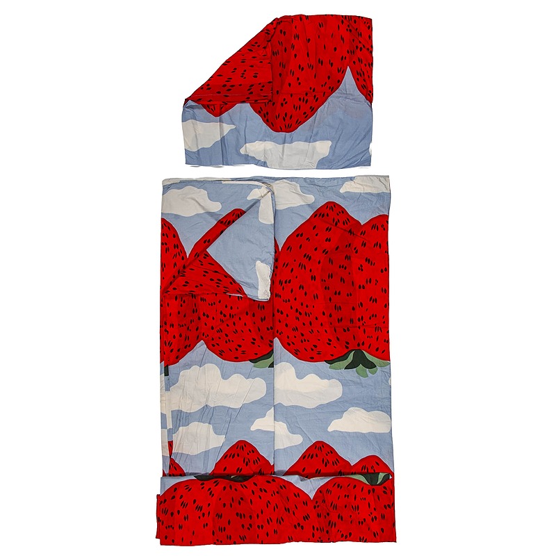 MARIMEKKO Mansikkavuoret pussilakanasetti, 2 osaa - Designsuosikit - 10105600636 - 0