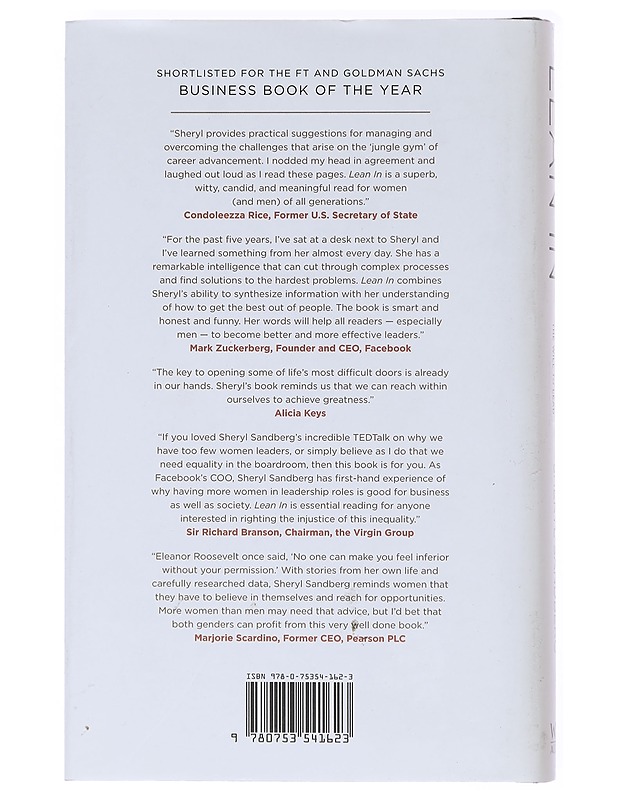 Lean in : women, work, and the will to lead - Sandberg, Sheryl - Romaanit ja novellit - 10105600647 - 1
