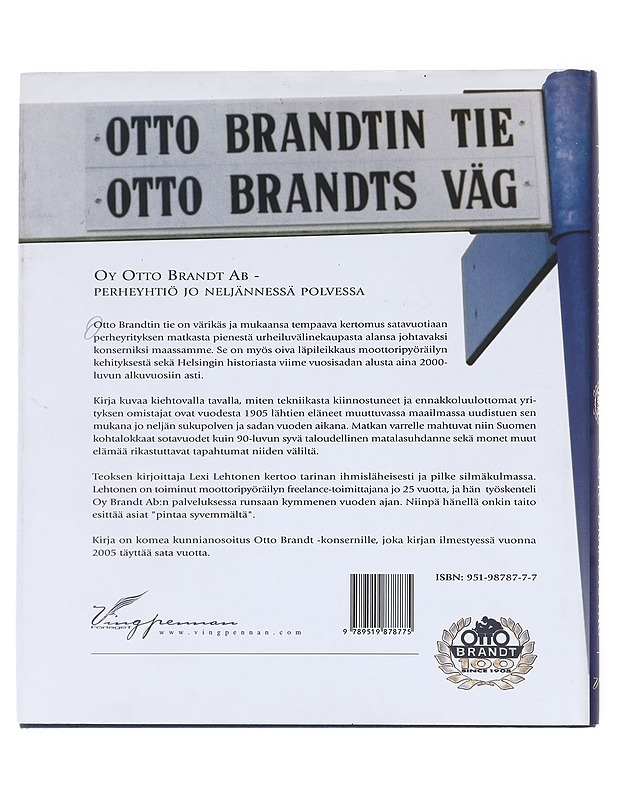 Otto Brandtin tie : Otto Brandts väg - Lehtonen, Lexi - Historiakirjat - 10105600672 - 1