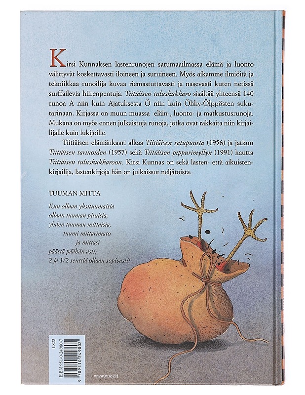 Tiitiäisen tuluskukkaro - Kunnas, Kirsi - Lastenkirjat - 10105600692 - 1