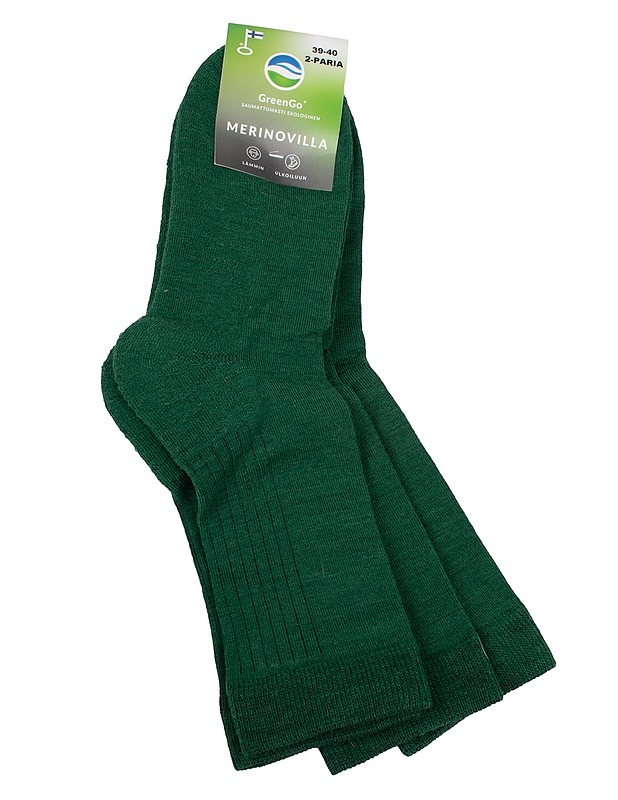 GREENGO merinovillasukat, 39-40, 2 paria/pkt - Alusvaatteet - 10105600731 - 0