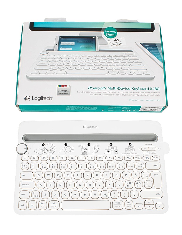 LOGOTECH Bluetooth Multi-Device Keyboard k480 -näppäimistö - Tietokoneet - 10105600779 - 0