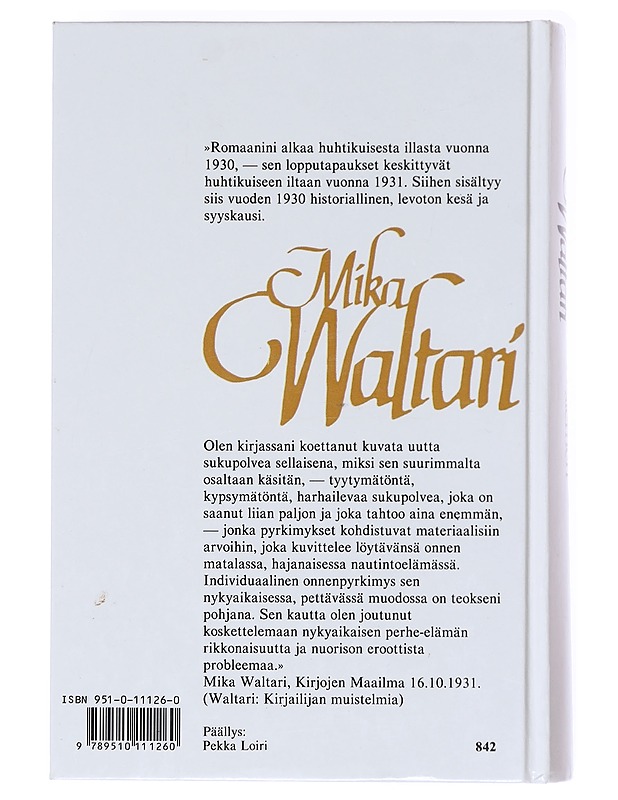 Appelsiininsiemen - Mika Waltari - Romaanit ja novellit - 10105600814 - 1