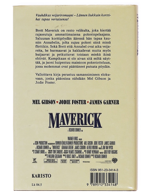 Maverick - Max Allan Collins - Romaanit ja novellit - 10105600825 - 1