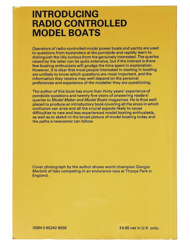 Introducing radio control model boats - Vic Smeed - Harrastekirjat - 10105600830 - 1
