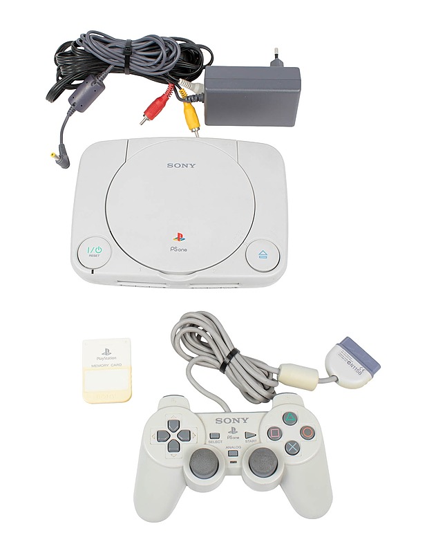 SONY PS One -konsoli ja ohjain  - Konsolit ja konsolipelit - 10105600849 - 0