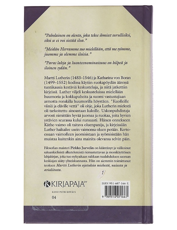 Ajatuksia elämästä, ilosta ja onnesta - Martti Luther - Kaunokirjallisuus - 10105600891 - 1
