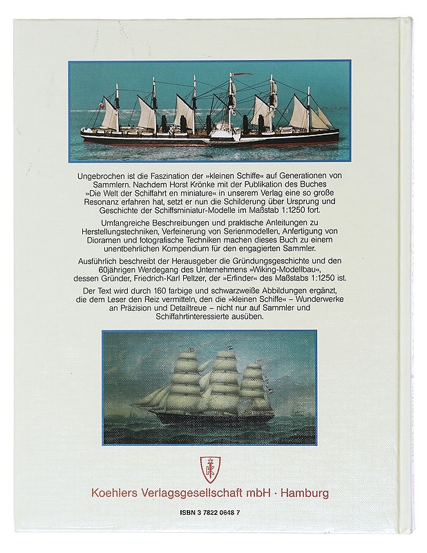 From the world of small ships : Schiffsmodelle 1:1250 - Horst Krönke - Historiakirjat - 10105600927 - 1