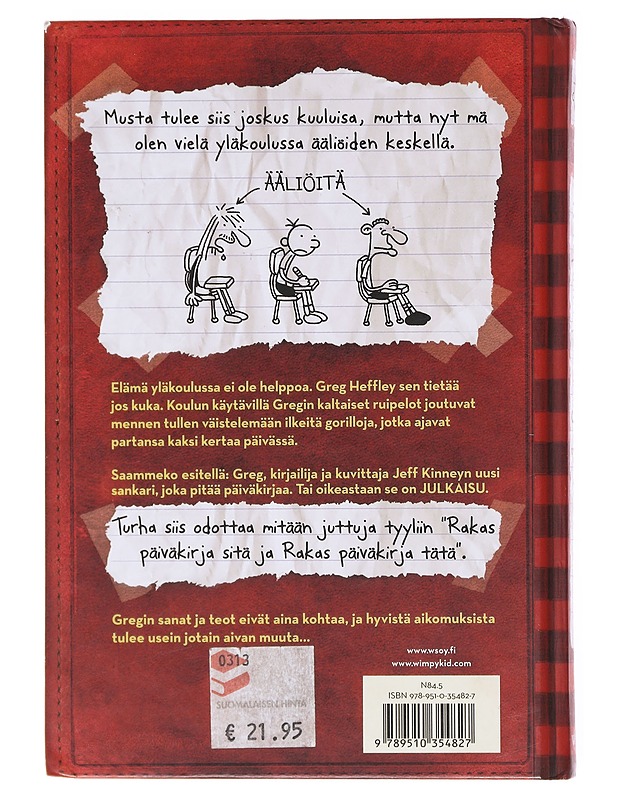 Neropatin päiväkirja / Greg Heffleyn julkaisu - Jeff Kinney, 9789510354827 - Sarjakuvat - 10105600956 - 1