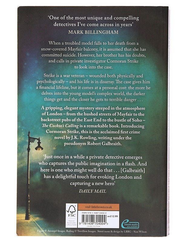 The cuckoo's calling - Robert Galbraith - Romaanit ja novellit - 10105600965 - 1