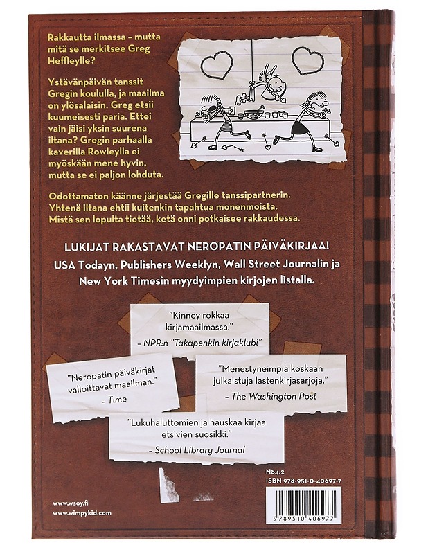 Neropatin päiväkirja 7: Kolmas pyörä - Jeff Kinney - Sarjakuvat - 10105600977 - 1