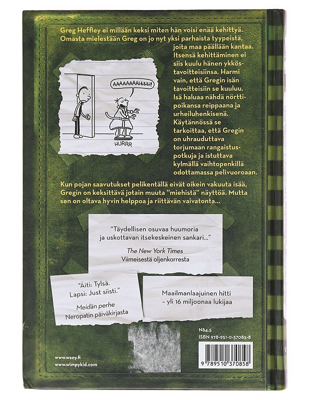 Neropatin päiväkirja / 3 Viimeinen oljenkorsi : Greg Heffleyn julkaisu - Jeff Kinney - Sarjakuvat - 10105600981 - 1
