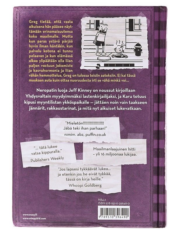 Neropatin päiväkirja / 5 Karu totuus : Greg Heffleyn julkaisu - Jeff Kinney - Sarjakuvat - 10105600985 - 1