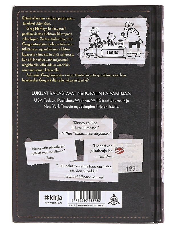 Neropatin päiväkirja / 10 Paluu kivikaudelle -Jeff Kinney - Sarjakuvat - 10105600991 - 1