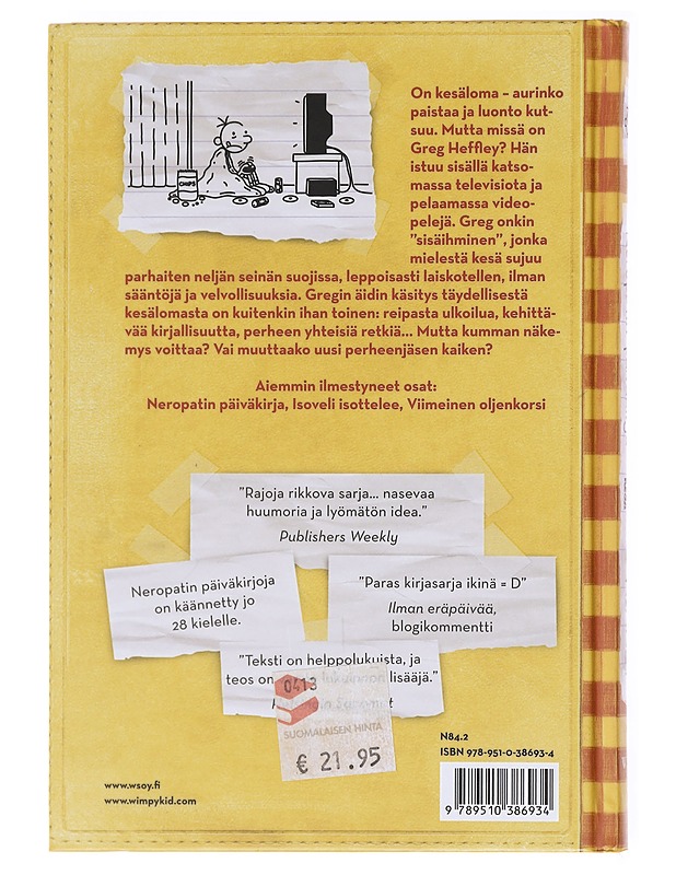 Neropatin päiväkirja / 4 Kovan onnen kesä : Greg Heffleyn julkaisu - Jeff Kinney - Sarjakuvat - 10105600995 - 1