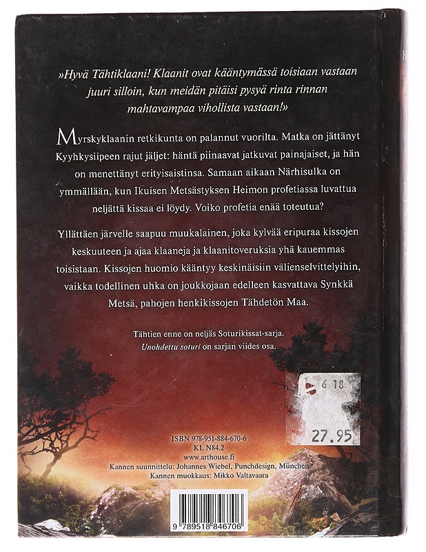 Unohdettu soturi - Erin Hunter - Romaanit ja novellit - 10105601029 - 1