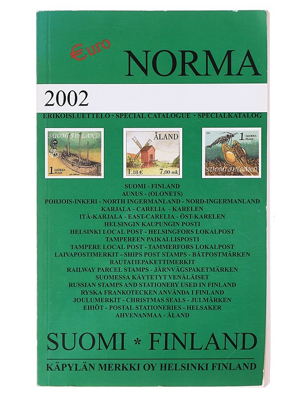 Norma Suomi erikoisluettelo 2002 - Harrastekirjat - 10105601068 - 0